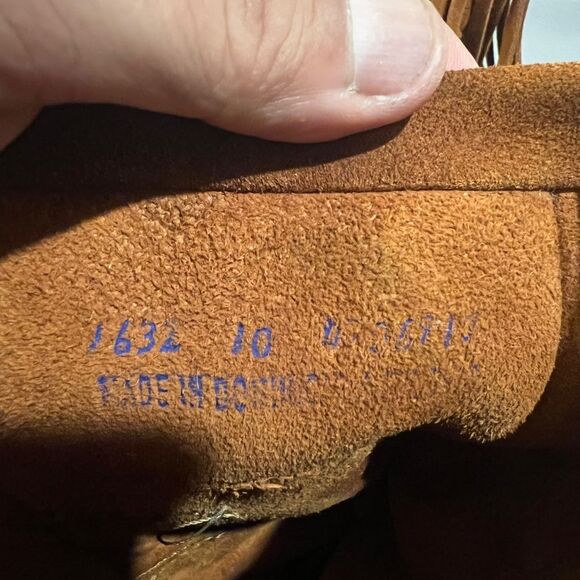 Minnetonka Shoes Womens 10 Boots Brown Western Moccasins Fringes Native Mid Calf - Picture 6 of 8